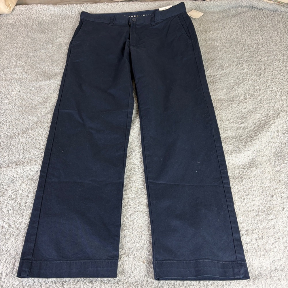 Free Assembly Mens Chino Pants Navy Blue Straight Leg 32x30 NWT